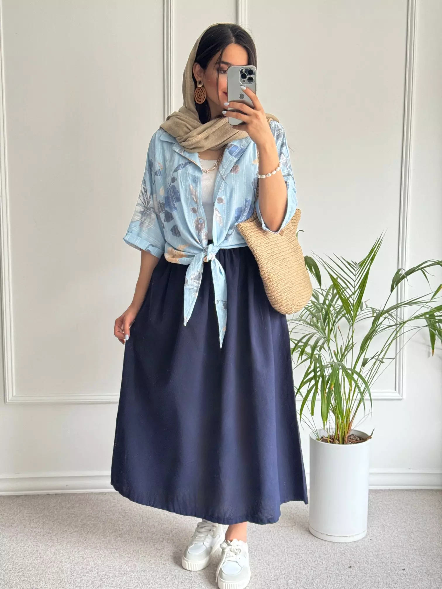 شومیز گره ای گندم